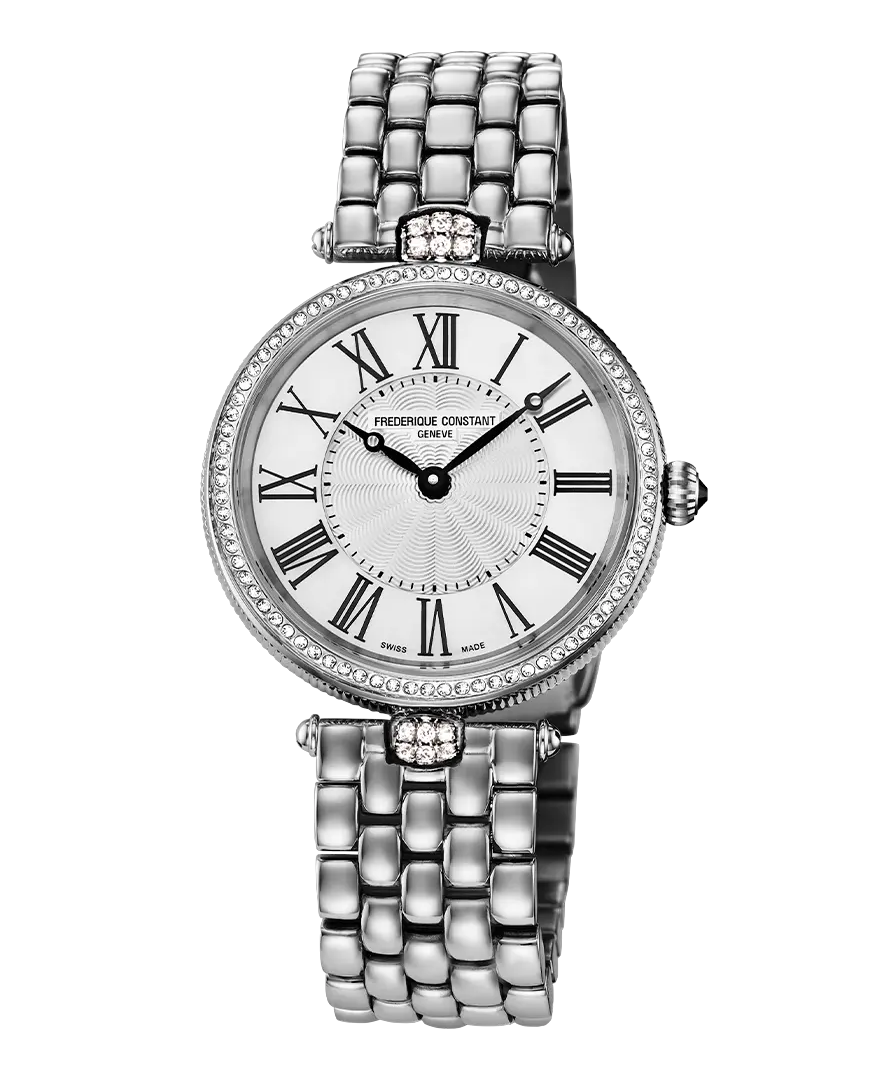 Classics Art Deco Round Watch FC-200MPW2ARD6B | Frederique